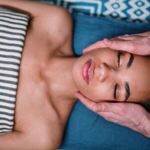 A serene facial massage providing relaxation and stress relief.